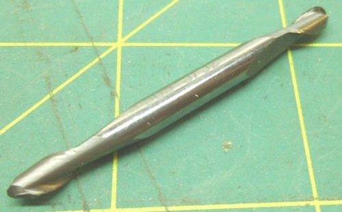 Solid carbide 5/32 2 flute ball mill sgs double end #2569a for sale