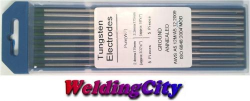 WeldingCity 10-pk Pure (Green) Assorted 3/32-1/8x7 TIG Welding Tungsten Rod