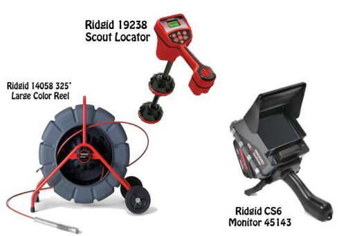 Ridgid 325&#039; Color Reel (14058) Navitrack Scout Locator (19238) CS6 (45143)