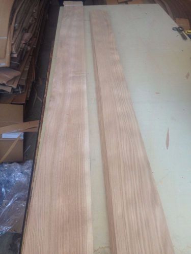 Wood Red Oak Veneer  2 bundles  total 61 pcs  RAW VENEER  N748.