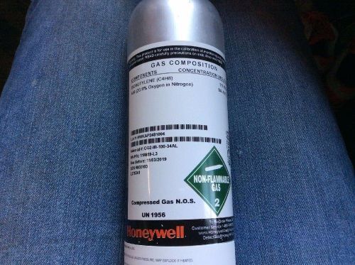 Calibration Gas, 100 ppm Isobutylene, 34L  NEW FREE SHIP #12D#