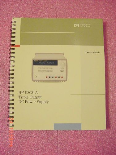 Hewlett-Packard HP E3631A Triple Output DC Power Supply User’s Guide