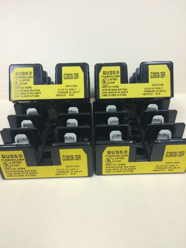 Buss G30030-3SR Fuseholder, 480 Volt, 30 Amp, 3 Pole, Used- Lot Of 4