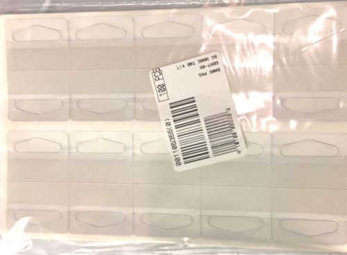 Clear Slot Hang Tab Repair Kit 100 pcs 20 tabs to a sheet 1.5&#034;hx1.75&#034;w - SEALED