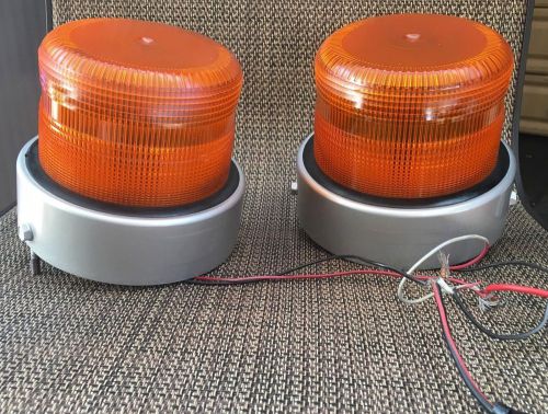 2 Amber Beacon Strobe High POWER car  flashing light