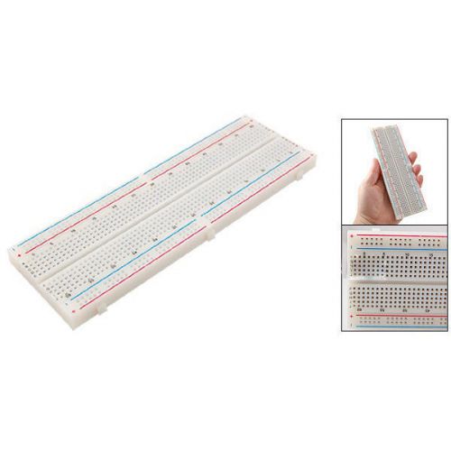 W6 830 Points Rectangular Adhesive Back Solderless Prototype Breadboard MB-102