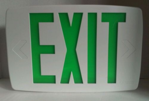 Lithonia Lighting Green LED Emergency Exit Sign New