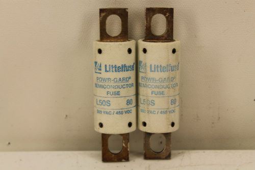 Littlefuse L50S 80 Semiconductor Fuse (lot of 3)