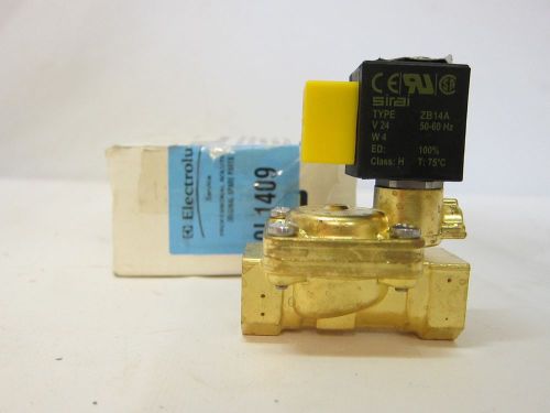 New OEM Electrolux Wascomat 0L1409 Solenoid Valve Sirai L182B01-ZB14A 24V 3/8&#034;