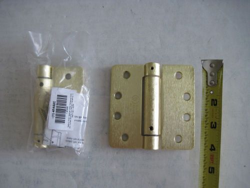 BATTALION Adjustable Tension Spring Hinge, Steel, 4&#034; x 4&#034;, Satin Brass, 4PA92