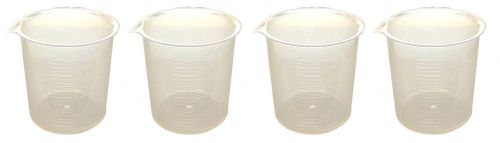 Polypropylene beaker graduated 100ml griffin style spout for laboratory pk of 4 for sale