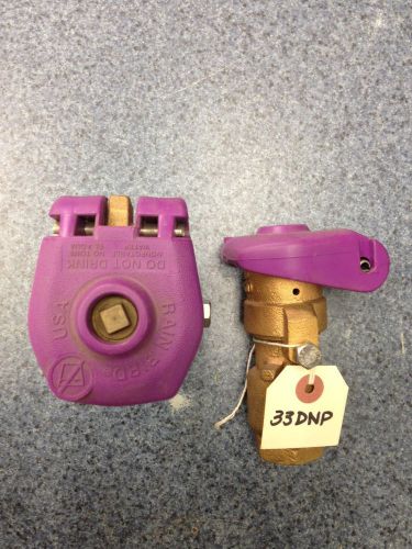 2 - 3/4&#034; BRASS NON-POTABLE LOCKING PURPLE COVER- (33dnp)