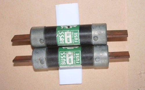 LOT (2) BUSSMANN NON-70, ONE TIME FUSE