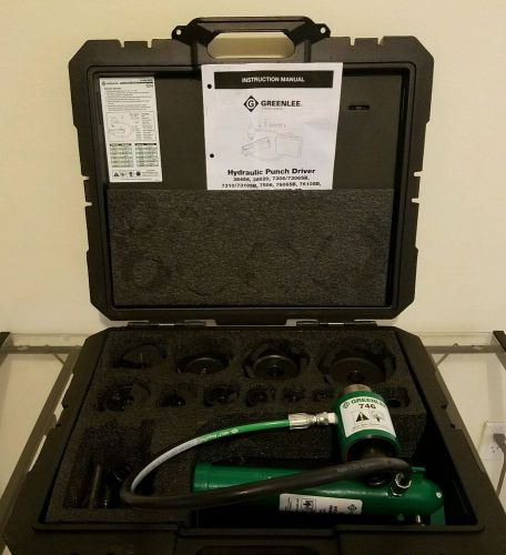 Greenlee 7310SB 1/2&#034; - 4&#034; Slug-Buster Ram and Hand Pump Hydraulic Driver Kit