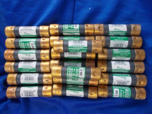 COOPER BUSSMANN NON-60 One Time BUSS Fuse 60A 250 volt G01 lot of 20 3&#034;