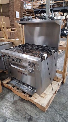 Southbend restaurant series 6 burner -36&#034; wide gas range w/oven base propane/nat for sale