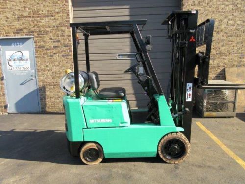 FORKLIFT (23748) MITSUBISHI FGC15, 3000 LBS CAP. TRIPLE MAST