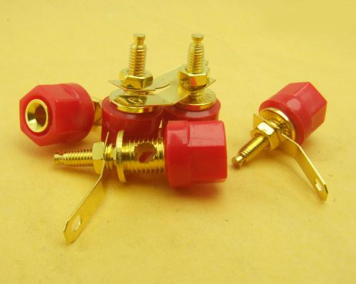 10 PCS red 4MM Binding Posts Speaker Terminals for Banana plug Power amplifier