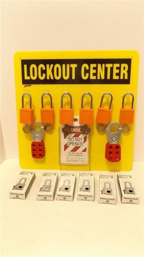 MASTER LOCK 410 PRINZING LOCKOUT CENTER 6 MASTER LOCK 410 PADLOCK HASPS TAGS