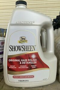 Absorbine Showsheen Hair Polish &amp; Detangler 1 Gallon New and Unopened