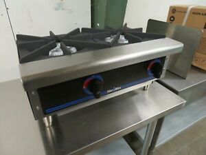 Star 602HWF Star-Max Side-By-Side 2 Burner Countertop Gas Hot Plate