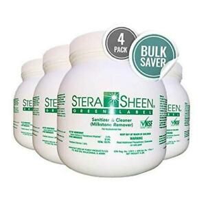 Case of Stera-Sheen Green Label Sanitizer and Milkstone Remover (4 x 4 Lb.