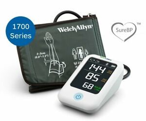 Welch Allyn Home H-BP100SBP Blood Pres. Monitor With SureBP Technology + Adapter