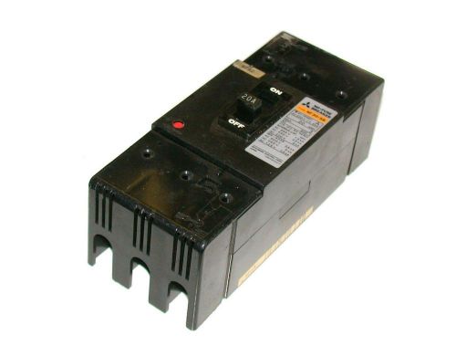 Mitsubishi 3-pole 20 amp circuit breaker 6o0 vac model nf30-sb for sale