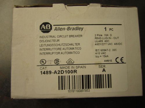 New allen-bradley 1489-a2d100r circuit breaker 10a for sale