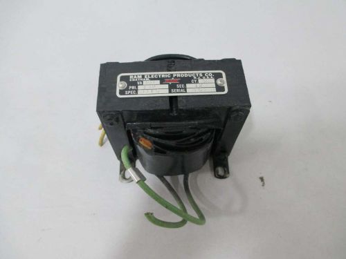 Ram electric c1115 100va 1ph 132v-ac 12v-ac voltage transformer d371378 for sale