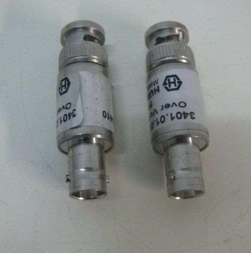 Lot Of 2 HUBER+SUHNER AG 3401.01.0005 Over Voltage Protector 50 Ohm 90 V