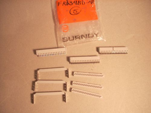 3 burndy connectors, plug, electrical p/n frs34b-d-4p nsn 5935-01-126-8615 for sale