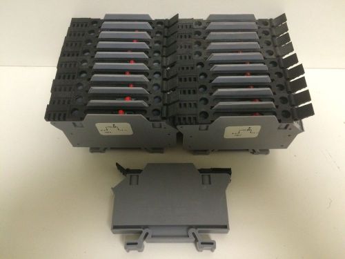 Lot (19) guaranteed! euro 10mm fusible terminal blocks s-10-5h s 10-5h for sale