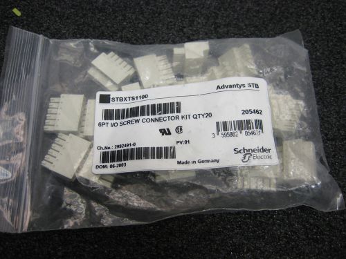 Schenider STBXTS1100 Advantys STB 6pt I/O Screw Terminal Connector Kit QTY 27