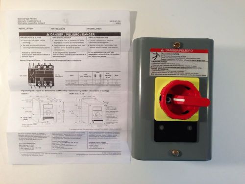 Square D Loadbreak Switch Control Station Nema 1 Enclosured  Type V Switch