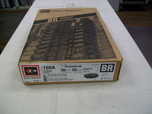 Cutler Hammer BR2020B100 100 Amp 1 Phase 3W Main Breaker Loadcenter