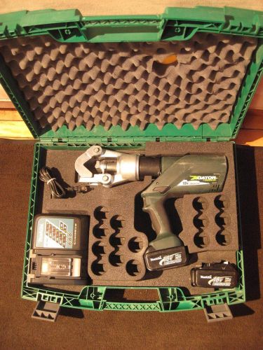 Greenlee gator ek12idl11 18v li-ion dieless 4 point hydraulic 12 ton crimper for sale