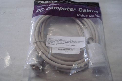 BLACK BOX EVNPS06-0010-MF PC VIDEO CABLE,(VGA) W/FERRITE CORE,BEIGE MALE/FEMALE