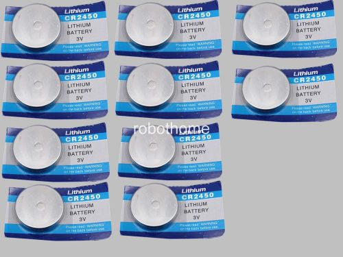 10PCS CR2450 Button batteries 3V Li Battery Cion Batteries watch Batteries