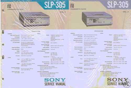 SONY ORIGINAL Service Manual SLP-305  FREE USA SHIP