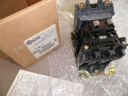 Allen bradley 500l-bod92 ac lighting contactor 500lbod92 *new* for sale