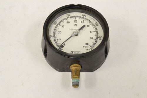 ASHCROFT 0-700KPA PRESSURE 0-100PSI 5 IN 1/4 IN NPT GAUGE B299795