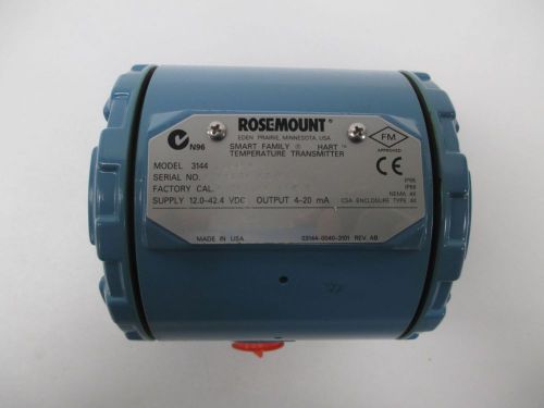 NEW ROSEMOUNT 3144-D1NAB4 TEMPERATURE 12.0-42.4V-DC 0-100C TRANSMITTER D285927