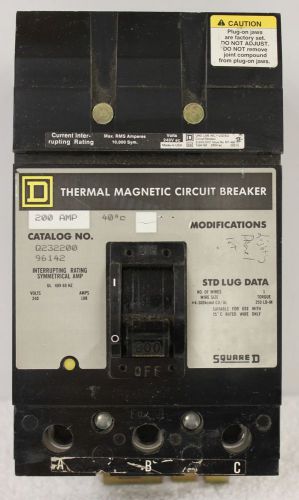 Square D Q232200 200 Amp Breaker **XLNT**  #3