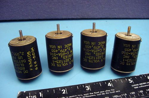 4 new bendix military surplus powerful 26.5 vdc motors - 18,000 rpm for sale