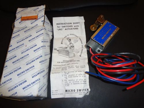 Honeywell Micro Switch BZLN-2-RH3 NIB Medium-Duty Limit Switches