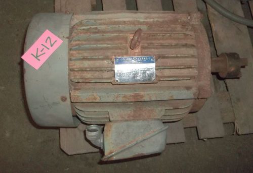 USED LELAND FARADAY 10 HP 10HP MOTOR TYPE AEEA 3420/3474 RPM (34)