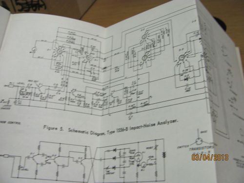 GENERAL RADIO MODEL 1556-B: Impact-Noise Analyzer - Oper Instructions w/schems