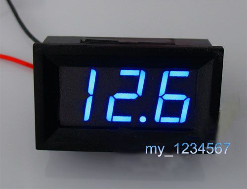 Led digital volt meter dc 4.5~30v for 9v 12v 24v no power needed panel amp new for sale