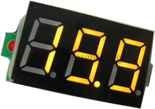 0-200v yellow led min digital voltmeter dc volt gauge voltage panel meter 0.36&#034; for sale